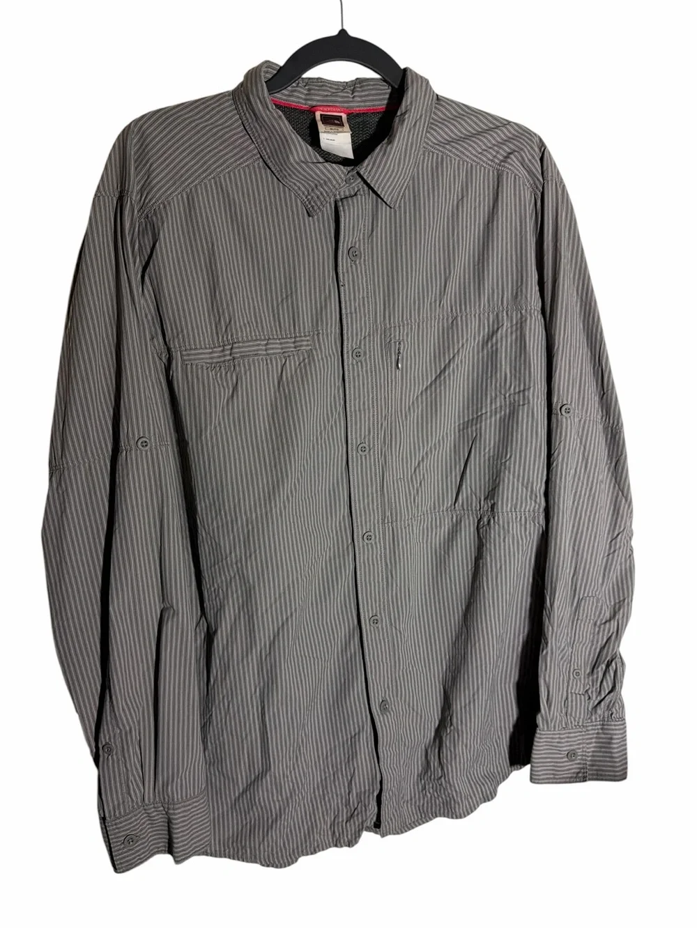 The North Face Long-Sleeve breathable Shirt Men's Size XL hiking button shirt
